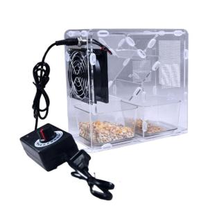 Quick Shelling Bird Seed Processor Adjustable Speed Controller with Integrated Collection Box for Bird Splitting