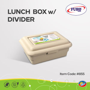 1 pc FUHO Lunch Box with divider #855