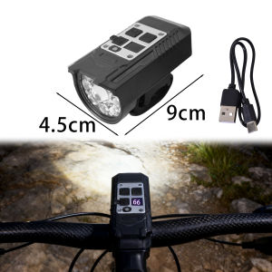 Đèn đầu xe đạp 9 Xe đạp LED đèn chiếu phía trước Loại-C có thể sạc lại đèn xe đạp siêu nhẹ tay lái đèn đạp xe không thấm nước đèn pin