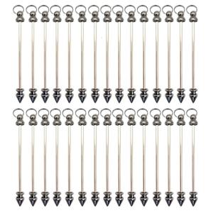 Unique Rod Pendants Accessories Metallic Beadable Long Stick Pendants Crafting Set for Necklace Earring Designs