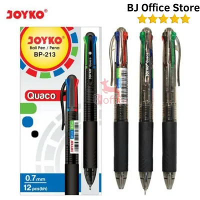 Ballpoint Joyko 4 Warna Quaco BP-213 07mm - Pcs