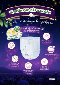 Tã Quần Bobby Organic Sleepwell - Tã Quần Bobby Ban Đêm Siêu Thấm Hút Chứa Sợi Cotton Tự Nhiên - Thanh Ngân Shop