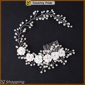 [Towering Pride] Luxury Wedding Hair Jewelry For Bridal Hair Comb Hand Made Hair Accessory New