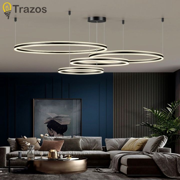 Modern home decor dining room Pendant lamps for living room lights rings  indoor lighting Ceiling lamp hanging light fixture Lazada PH