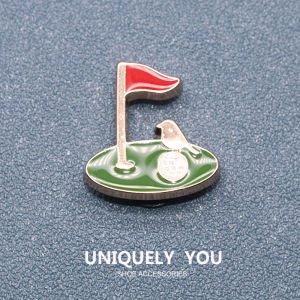 Metal jibbitz charm Hole Shoes Shoe Buckle Shoe Accessories metal Golf Cartoon DIY Decorative Buckle