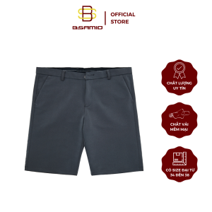 Quần Short Nam Body NAKIMEX Màu Xám Nhạt Dáng Ôm Lịch Lãm Cao Cấp Co Giãn Size Từ 28 Đến 34