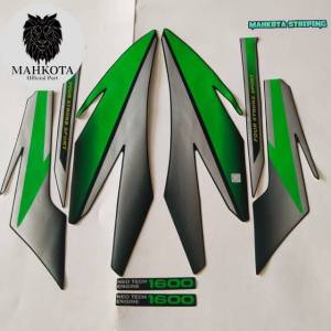 STRIPING STICKER LIS LES POLET honda gl pro glpro 1996 1997 hitam lis hijau list body standar berkualitas murah Mahkota Stiker