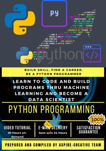 Masterclass Python Developer Bootcamp Tutorial Coarse Compressed 3.9 GB 30 Hours HD Videos w/ Subtitles Bundled w/ Sublime Text 4 Full Version Mac/Windows