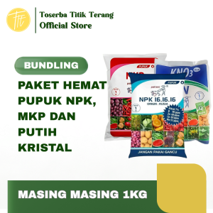 Paket Hemat Pupuk Tanaman Bundling PN Kristal NPK 16 16 16 dan MKP Pak Tani