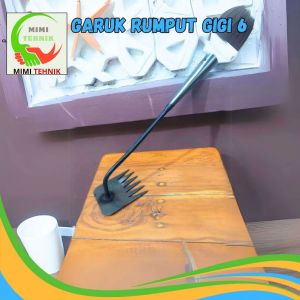 ALAT GARUKAN RUMPUT LIAR 6 GARPU BAHAN FULL BESI KUALITAS TERJAMIN