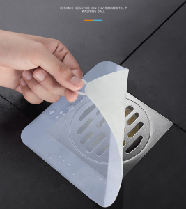 【Malaysia Stock】3pcs Extra Thick 20x20cm Silicone Floor Drain Deodorant Cover Bathroom Deodorant Insect-proof Seal Household Sewer Pipe Sink