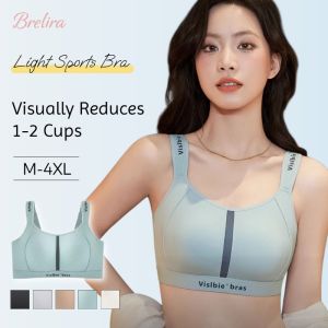 [YWEOKCAU] Sports Bra Minimizer Seamless Wireless Anti Sagging Big Breasts Look Small Women Underwear Full Coverage Rabbit Ear Cup Lingerie