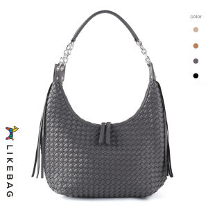 Likebag mới kết cấu túi thời trang hình mạng tinh thể nối nách túi dung lượng lớn nữ mới giản dị nách túi Tote