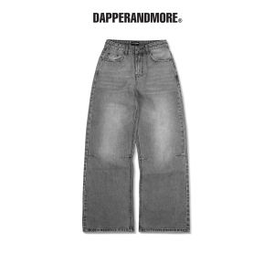 Nhập LAZFASHION88 giảm 20% đơn 149k - Quần Jean Ống Rộng DAPPERANDMORE Washed Denim Pants - Grey