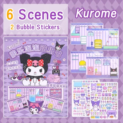 Ivorybaby Sticker Book Buku Sticker Lucu Quiet Book 3D Sticker Book Aesthetic Diy