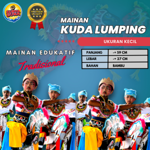 harga mainan kuda lumping anak bahan bambu ukuran kecil untuk anak usia 4 tahun kualitas bagus ready stock siap kirim
