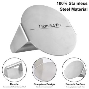 Penekan Daging Burger Stainless 304 Penekan Adonan Meat Press Grill Press