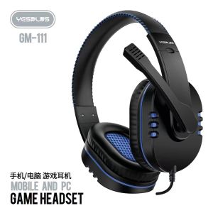 【YESPLUS】HEADSET/HANDSFREE GAMING GM-111 WIRED 4D EARPHONE+MIC HIGH SOUND ORIGINAL
