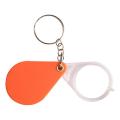 Pocket Magnifying Glass Small Handheld Folding Keychain Magnifier Portable Orange Magnifying Lens for Old People Home Magnifier for Inspection Reading economical. 