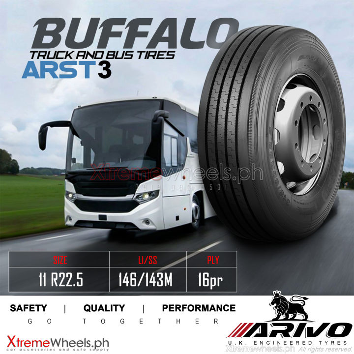 11 R22.5 16ply Arivo Buffalo Tire Truck and Bus Tire 1pc UK Engineered