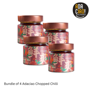 4 Bottles Adaciao Fresh and Spicy Chopped Chilli | Vibrant Heat and Chunky Flavour