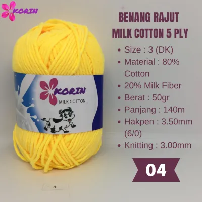 PART 1 (01-50) Benang Rajut Katun Susu / Milk Cotton Yarn / Benang Rajut