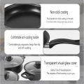 13pcs Non Stick Cookware Set Stainless Steel Pot Fry Pan Cooking Set Kawali Induction Pan Set Cookin. 