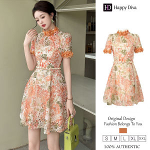 Happy Diva Womens Round Neck Floral A-line Dress 70273