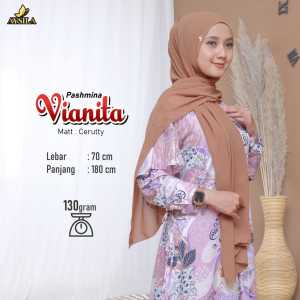 PASHMINA VIANITA AYSILA PASHMINA SEGIEMPAT BAHAN CERUTY