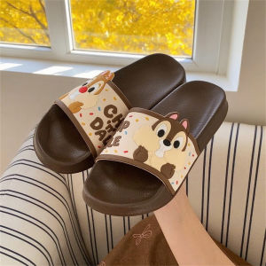WY-XIXITIAO Non-Slip Slippers Cute Outdoor Cartoon Chichiti One-Word Slippers Home Soft Sole Girly Summer New Style Womens Sandals
