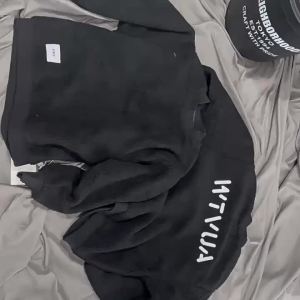 Japanese Style Trendy Dropshipping WTAPS 3D Embroidered Heavyweight Lamb Wool Crew Neck Sweatshirt Loose Fit