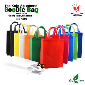 Tas Souvenir Ultah / Khitanan / Santunan / Mengaji Anak / Wisuda / Bekal Kain Spunbond Goodie Bag Laminasi Uk. 25x25x15 Untuk Kantong Belanja Bingkisan Snack Ulang Tahun Hampers plastik paper bag Karakter kartun dinosaurus Unicorn Little shark Binatang