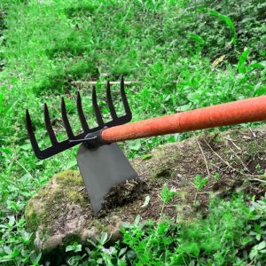 Alat Cabut Rumput 2in1 Garuk Singa Garuk Plat Cakar Weeding Hoe Cangkul Gulma Rumput Rake Penyiangan