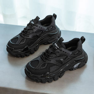 Giày bố da thật chính hãng giá khuyến mãi cho phụ nữ lưới mùa hè mùa xuân 2024 Giày thể thao thường ngày đế dày tăng chiều cao đa năng mới cho sinh viên