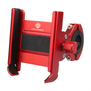 Heightened Aluminium Alloy Bicycle Mobile Phone Holder 360° Rotation Adjustable Motorcycle Phone Mount Rear View Mirror Phone Bracket for Mountain Bike Road Bicycle