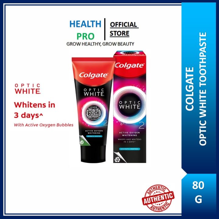 Colgate Optic White O2 Oxygen Whitening Toothpaste (85g) EXPIRY07/2025