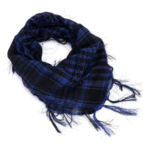 MINIFELE 262 1Pcs 95x95cm Polyester Muslim Shemagh Scarf Square Neck Wrap Palestine Bandana Arabic Turban Hijab Polyester Multifunction Headwrap Plaid Shawl Adults
