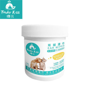 宠物祛耳垢湿巾120片猫咪狗狗清洁耳朵宠物清洁湿巾罐装KNC