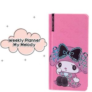 WEEKLY PLANER MEMO BUKU TULIS DIARY JOURNALING ISI 96 LEMBAR MOTIF KUROMI MIDNIGHT MY MELODY PINK