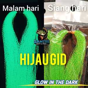 Bulu mutiara GID fosfor bulu mutiara glow in the dark bulu asist hok bulu sabiki kotrek bulu mutiara gid umpan pancing