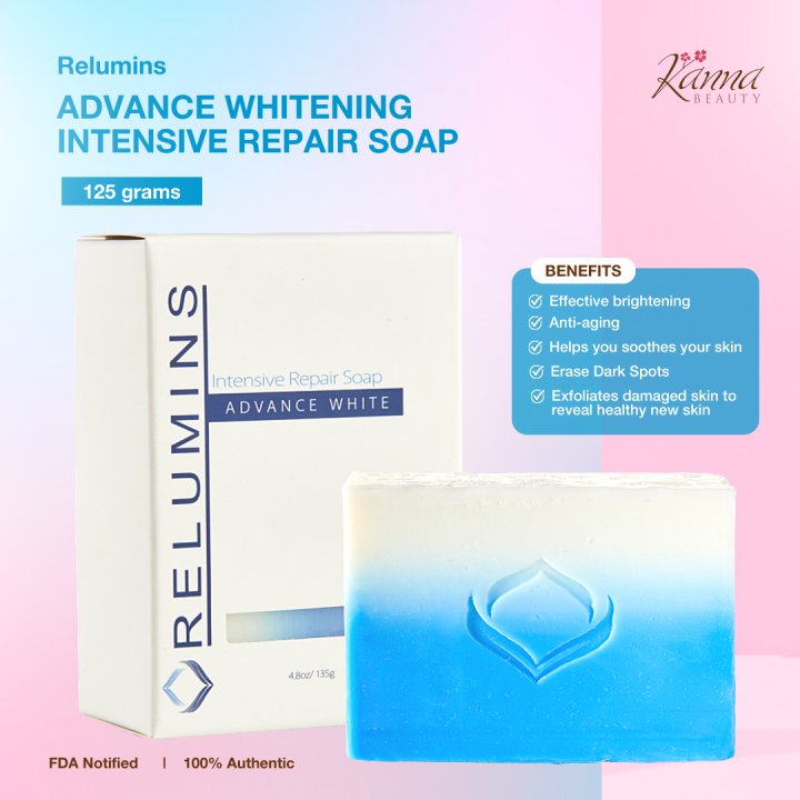 Relumins Advance White Intensive Repair Soap | Kojic Acid | Glutathione |  TA Plant Stem Cell Extract