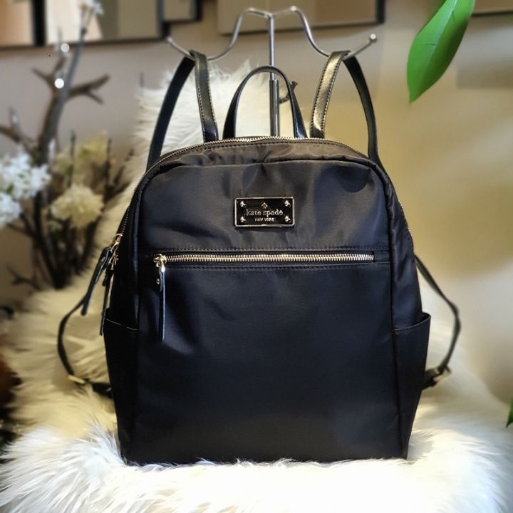 Kate spade black cheap backpack