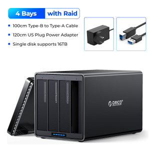 ORICO NS Dòng 4 Bay 3.5 Inch Loại-C Với RAID HDD Docking Station 78W Power Adapter 5Gbps HDD Enclosure HDD Trường Hợp