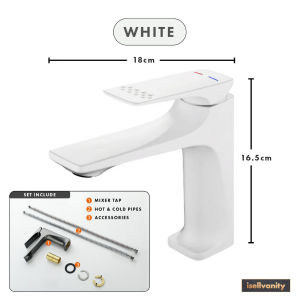 Basin Mixer Tap - Hot Cold Shower Bathroom Water Sink Faucet | isellvanity