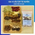 Gia vị lẩu Tứ Xuyên set 5 gói, gia vị lẩu cay Trùng Khánh thơm ngon, cho 3-5 người ăn, tặng kèm túi lọc. 
