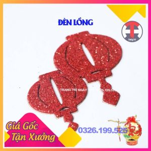 Phụ kiện dán Dừa Tết Giáp Thìn 2024 xốp kim tuyến có sẵn keo dán [Trang trí hoa quả Tết mẫu mới nhất]