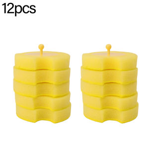 YESPERY Disposable Toilet Brush Set Bathroom Dead-Spot-Free Sterile Household Disposable Replaceable Cleaning Brush Head