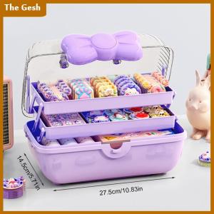 [The Gesh] Multi-layer Hairpin Organizer Cute Girl Jewelry Case Head Rope Headband Display Rack Childrens Hair Accessories Storage Box