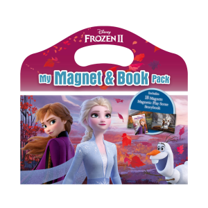 Disney Frozen 2 Magnet & Story Book Pack to Read & Play With 18 Magnets & Magnetic Play Scene For Kids