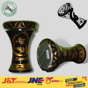 DARBUKA KAYU 8 INCH MOTIF BATIK AZ ZAHIR ALAT MUSIK HADROH MURAH